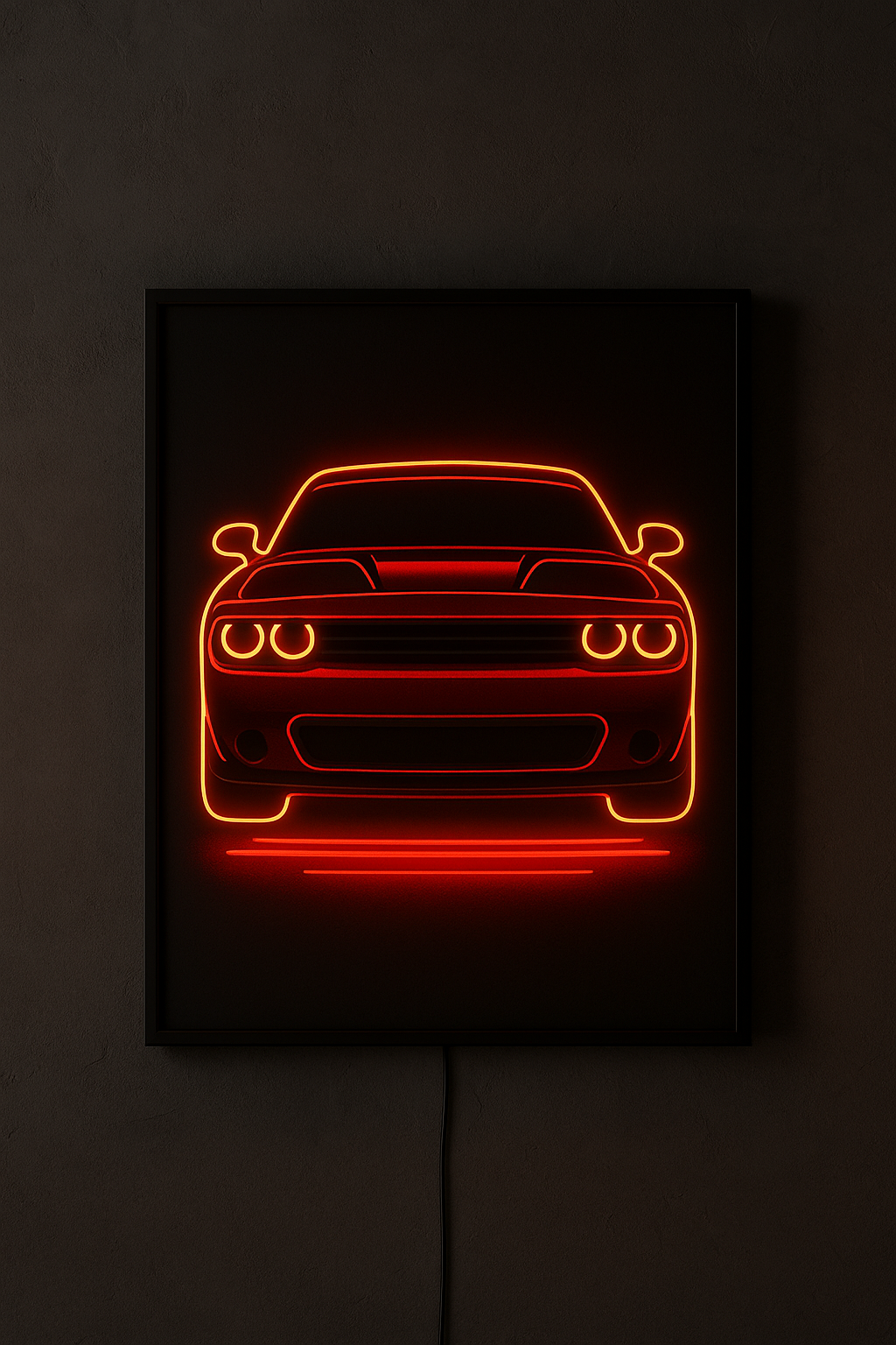 Street Machine – Neon Street Muscle Car Wall Light