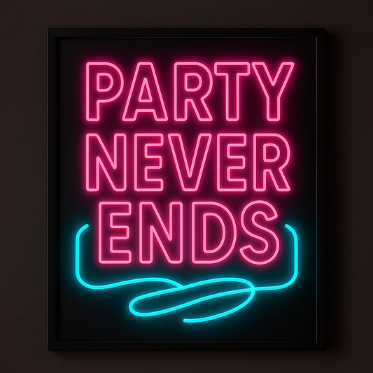 Retro Vibes – Neon Party Vibes Wall Light