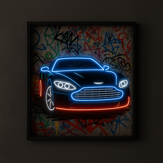 Street Machine – Neon Graffiti Coupe Wall Light