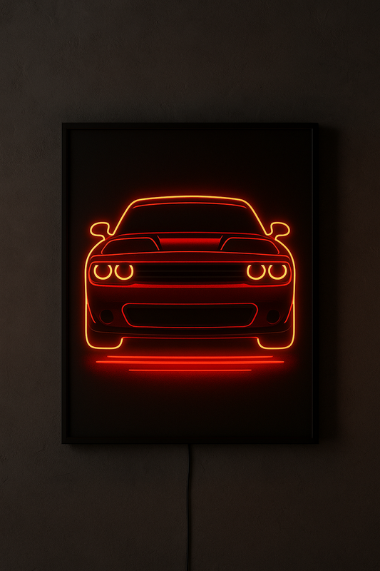 Street Machine – Neon Street Muscle Car Wall Light