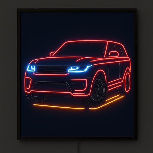 Street Machine – Neon Urban SUV Wall Light