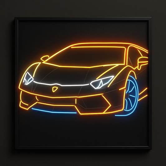 Street Machine – Neon Supercar Beast Wall Light