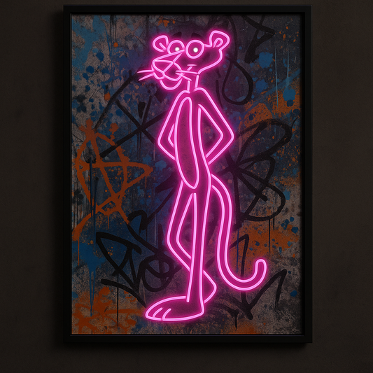 Pop Icons – Neon Panther Wall Light